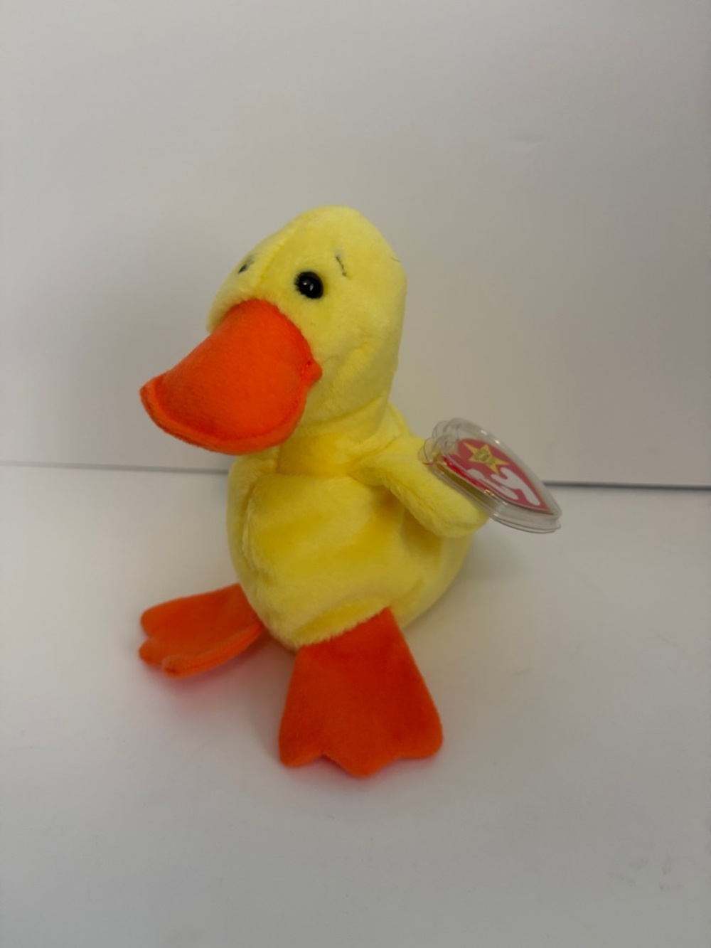 Ty Beanie Baby Quackers the Duck with Tag Errors